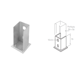 Sapata Externa com um Furo